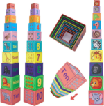 Nesting and Stacking Blocks Stacking Toys for Toddlers plus Animal Puzzle Toys Set Number Blocks Counting Learning & Educational Toys Education Supplies Montessori Toys - Image 2