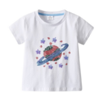 Summer Unicorn T-Shirt for Girls: Cartoon Cotton Kids Tops and Tees for Toddlers' Clothing Ages 3-8 - Image 4