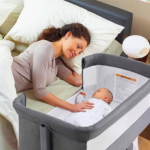 Baby Crib,3 in 1 Bassinet for Baby,Bedside Sleeper Bedside Baby Bassinets Crib for Newborn,Adjustable Portable Baby Bed for Infant/Baby,Gray - Image 2