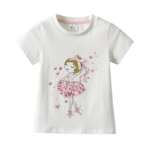 Summer Unicorn T-Shirt for Girls: Cartoon Cotton Kids Tops and Tees for Toddlers' Clothing Ages 3-8