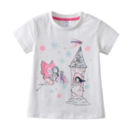 Summer Unicorn T-Shirt for Girls: Cartoon Cotton Kids Tops and Tees for Toddlers' Clothing Ages 3-8 - Image 2