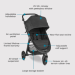 City Mini GT2 All-Terrain Stroller, Jet - Image 7