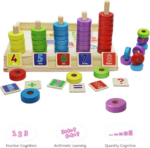 "Montessori Wooden Number Blocks: Educational Math Toy for Preschoolers" - Image 3