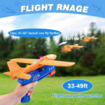 "LED Foam Glider Airplane Launcher - 3 Pack Outdoor Flying Toys for Kids Ages 4-12" - Image 5