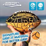 Grip It Waterproof Football, Size 9.25 - Water Football, Beach Football, Kids Games, Beach Ball, Toys & Games - Special Grip Pattern, Double Laced, Light Weight, All Weather Football - Image 3