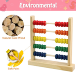 " Wooden Abacus - Colorful Counting Toy for Preschoolers, Develops Coordination and Motor Skills" - Image 5