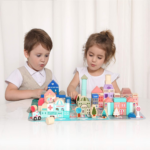 "City Construction Wooden Building Blocks Set - Educational Toddler Toy for 3+ Year Olds" - Image 5