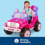Kid Trax  Minnie Mouse 6V Ride-On Toy - Flower Power 4X4 Battery Powered Outdoor Toy - Ages 3-5 - Up to 60 Lbs - Working Headlights and Sounds - Pink Minnie Mouse Ride-On for Toddlers, Girls, Boys - Image 5