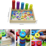 "Montessori Wooden Number Blocks: Educational Math Toy for Preschoolers" - Image 4