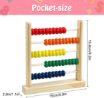" Wooden Abacus - Colorful Counting Toy for Preschoolers, Develops Coordination and Motor Skills" - Image 7