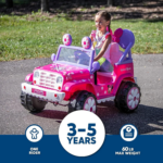 Kid Trax  Minnie Mouse 6V Ride-On Toy - Flower Power 4X4 Battery Powered Outdoor Toy - Ages 3-5 - Up to 60 Lbs - Working Headlights and Sounds - Pink Minnie Mouse Ride-On for Toddlers, Girls, Boys - Image 2