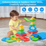"30-Piece Montessori Building Blocks Set: Educational STEM Toys for Toddlers and Preschoolers" - Image 2