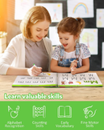 "ABC & 123 Writing Practice Workbook for Kids - Educational Montessori Toy" - Image 5