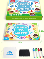 "ABC & 123 Writing Practice Workbook for Kids - Educational Montessori Toy" - Image 7