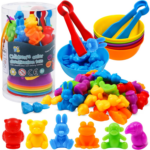 "Rainbow Transport Counting Game for Preschoolers: Educational Fine Motor Skills Activity Set" - Image 7