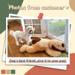 "Jumbo Cuddly Dog Plush Pillow - 51 Inch Giant Stuffed Animal for Kids and Pets" - Image 2