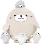 "Adorable 24" Giant Bunny Stuffed Animal Set with 3 Baby Bunnies - Perfect Easter Gift for Kids!" - Image 17