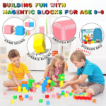 "Colorful Magnetic Building Blocks Set for Kids - 42 Piece Educational Toy for Boys and Girls, Ages 3-8" - Image 6