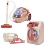 Children's 3-Piece Toy Kitchen Appliance Set with Oven, Toaster, and Stirrer - Khaki - Image 10