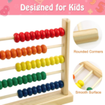 " Wooden Abacus - Colorful Counting Toy for Preschoolers, Develops Coordination and Motor Skills" - Image 4