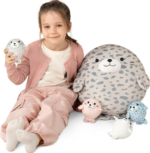 "Adorable 24" Giant Bunny Stuffed Animal Set with 3 Baby Bunnies - Perfect Easter Gift for Kids!" - Image 15