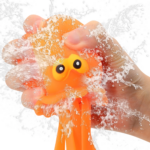 Squishy Squids Light-Up Green Blue Orange Indoor-Outdoor Kids Water Play, Ages 3+, Unisex, 3 Pack - Image 5