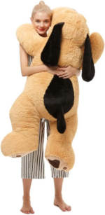 "Jumbo Cuddly Dog Plush Pillow - 51 Inch Giant Stuffed Animal for Kids and Pets" - Image 8