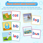 "Interactive Learning Toy Set for Preschoolers - 116Pcs Short Vowel Letters Sorting Spelling Reading Set with Flash Cards, Educational Activities for Boys and Girls Ages 3-5" - Image 5