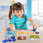 "Interactive Learning Toy Set for Preschoolers - 116Pcs Short Vowel Letters Sorting Spelling Reading Set with Flash Cards, Educational Activities for Boys and Girls Ages 3-5" - Image 2