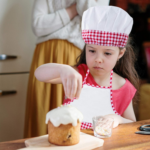 "Ultimate Kids Cooking and Baking Apron Set - 12 Piece with Chef Hat, Pocket, and Red Chef Costume for Career Role Play" - Image 4