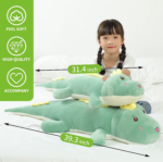 "Jumbo Dinosaur Plush Pillow - Perfect Gift for Kids!" - Image 3