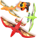 "LED Foam Glider Airplane Launcher - 3 Pack Outdoor Flying Toys for Kids Ages 4-12" - Image 8