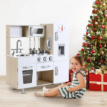 Wooden Pretend Play Kitchen Set for Kids - Interactive Toy Kitchen Playset - Image 6