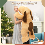 "Jumbo Cuddly Dog Plush Pillow - 51 Inch Giant Stuffed Animal for Kids and Pets" - Image 5