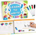 "ABC & 123 Writing Practice Workbook for Kids - Educational Montessori Toy"