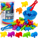 "Rainbow Transport Counting Game for Preschoolers: Educational Fine Motor Skills Activity Set" - Image 9