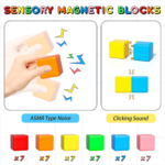 "Colorful Magnetic Building Blocks Set for Kids - 42 Piece Educational Toy for Boys and Girls, Ages 3-8" - Image 4