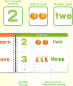 "ABC & 123 Writing Practice Workbook for Kids - Educational Montessori Toy" - Image 3