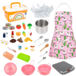 Children's Pretend Play Kitchen Set - 38 Piece Chef Role Playset for Educational Cooking Fun - Image 8