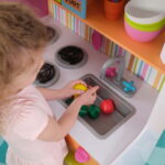 Deluxe Wooden Play Kitchen for Kids with Neon Colors by - Image 5