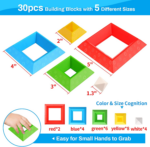 "30-Piece Montessori Building Blocks Set: Educational STEM Toys for Toddlers and Preschoolers" - Image 5