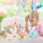 "Adorable 24" Giant Bunny Stuffed Animal Set with 3 Baby Bunnies - Perfect Easter Gift for Kids!" - Image 8
