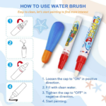 Magic Water Doodle Mat: Educational Drawing Toy for Kids - Includes Magic Pens and Gift for Toddlers - Image 3