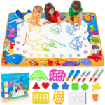 Magic Water Doodle Mat: Educational Drawing Toy for Kids - Includes Magic Pens and Gift for Toddlers