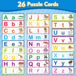 ABC Learning Fun Pack: Alphabet Puzzle Cards, Matching Game, Preschool & Kindergarten Must-Haves - Image 2