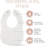 " Muslin Baby Bibs - Adjustable, Absorbent, and Stylish Drool Bibs for Teething Boys & Girls" - Image 3