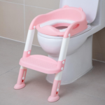 "Kids Potty Training Chair with Step Stool - Height Adjustable Toilet Seat for Boys and Girls, Blue-White" - Image 9