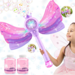 "Magical LED Bubble Wand Set for Girls: Light, Music, and Endless Bubbles! Perfect Outdoor Party Toy and Birthday Gift for Girls Ages 3-8" - Image 11