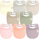 "Sweet Charm 8-Pack Organic Baby Bibs for Boys and Girls - Teething and Drool Bibs for Newborns, Infants, and Toddlers" - Image 12