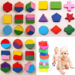Wooden Educational Shape Puzzle Set - Color and Shape Recognition Toy for Toddlers - Preschool Learning Game - Montessori Education for Kids